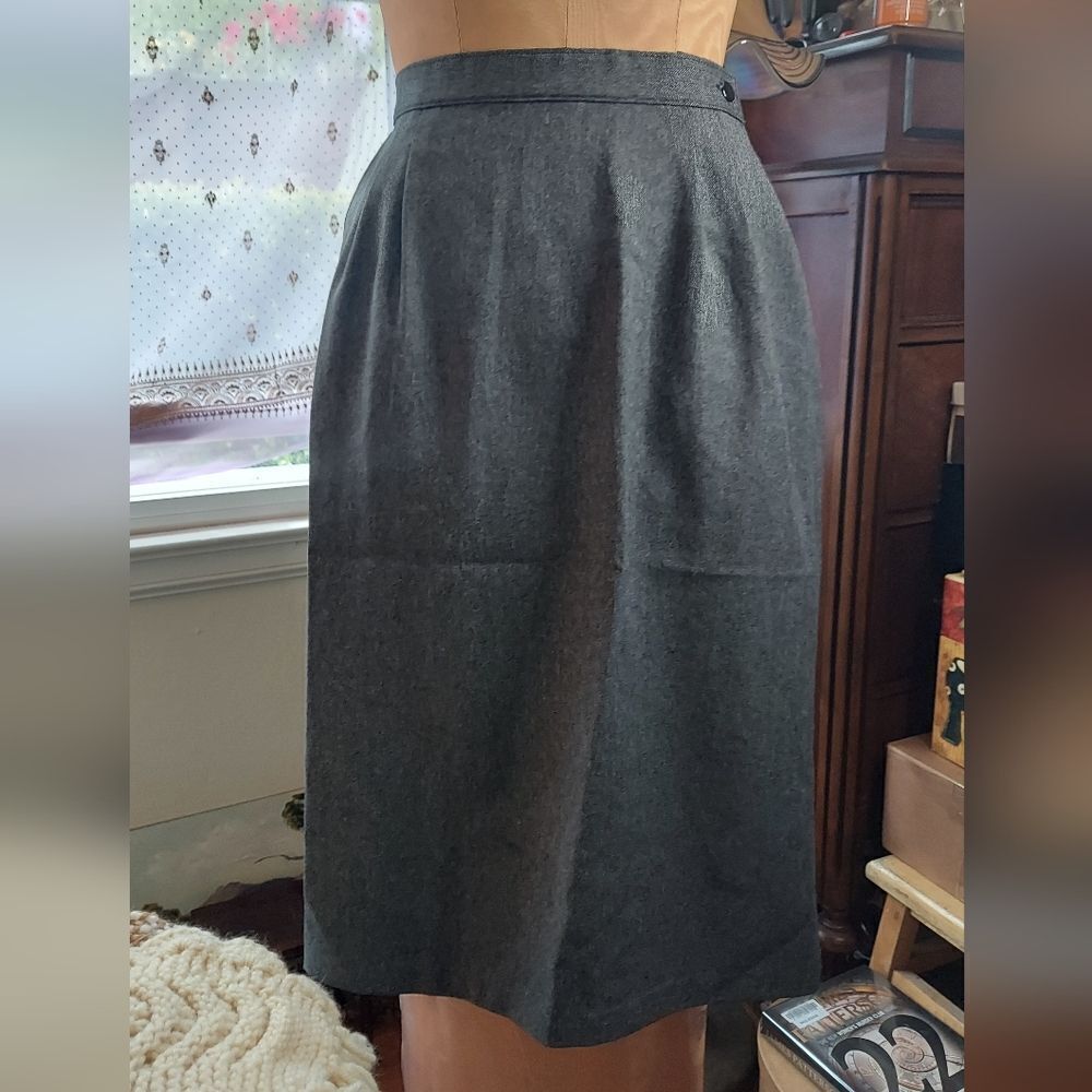 Vintage Levis Strauss & Co Bend Over Grey Pencil Skirt Size See Below